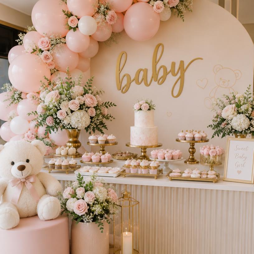 Sweet baby girl shower